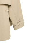 Yaya A-line Cape Trench coat ~ Grey Green