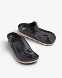 Women's Aqua Praia Water Flip-Flops Black