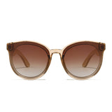 BELLA CHAMPAGNE -  Sunglasses l Wooden Polarised Sunglasses l Brown Graduated Lens l White Maple Arms