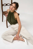 Barrel Jeans "Livia" (Cropped) Ivory