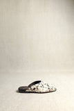 CHIARA COW – Pony Hair Mule with Asymmetrical Last