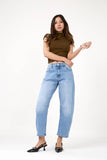 Barrel Jeans "Livia" (Cropped) - Ana & Lucy