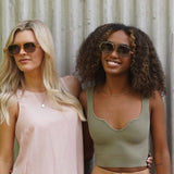 BILLY OPAL TORT - Sunglasses l Opal Tort Sunglasses l Brown Gradient Lens l Walnut Wooden Arms