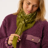100% Wool Scarf Louise - Khaki