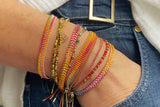 Iztac Tropical Ombré Gold Woven Bracelet SS