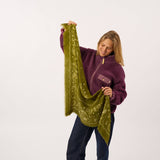 100% Wool Scarf Louise - Khaki