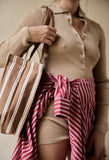 24H Cotton Bag Hazelnut Stripes