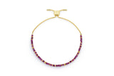 Valentina Gold & Ruby Gemstone Bracelet