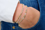 Juniper Gold & Labradorite Double Strand Bracelet