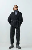 Yaya Faux Leather Pants ~ Slate