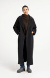 Yaya Fringed cropped poncho scarf ~ Brown