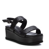 Carmela Chunky Wrap Sandals ~ Black
