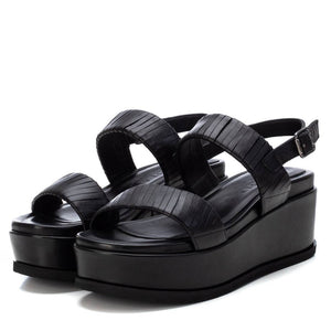 Carmela Chunky Wrap Sandals ~ Black