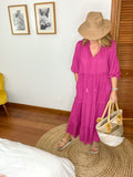 Eb&Ive Alma Tiered Dress ~ Orchid