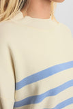 NUMPH Ghita Striped Pullover ~ Bel Air Blue