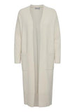 Fransa Sally Long Cardigan ~ Whitecap***