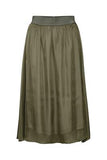 Saint Tropez Coral Midi Skirt ~ Musk