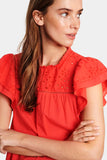 Saint Tropez Tilly Blouse ~ Hibiscus