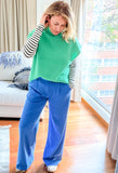 BYoung Rizetta Wide Pants ~ Strong Blue