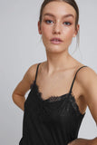 ICHI Like Lace Top ~ Black