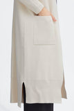 Fransa Sally Long Cardigan ~ Whitecap***